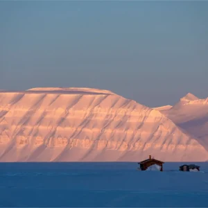 sunset in Svalbard