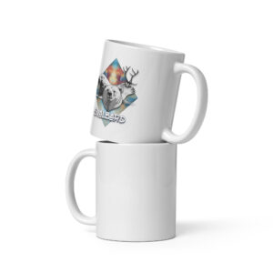 White Glossy Mug – Midnight Sun