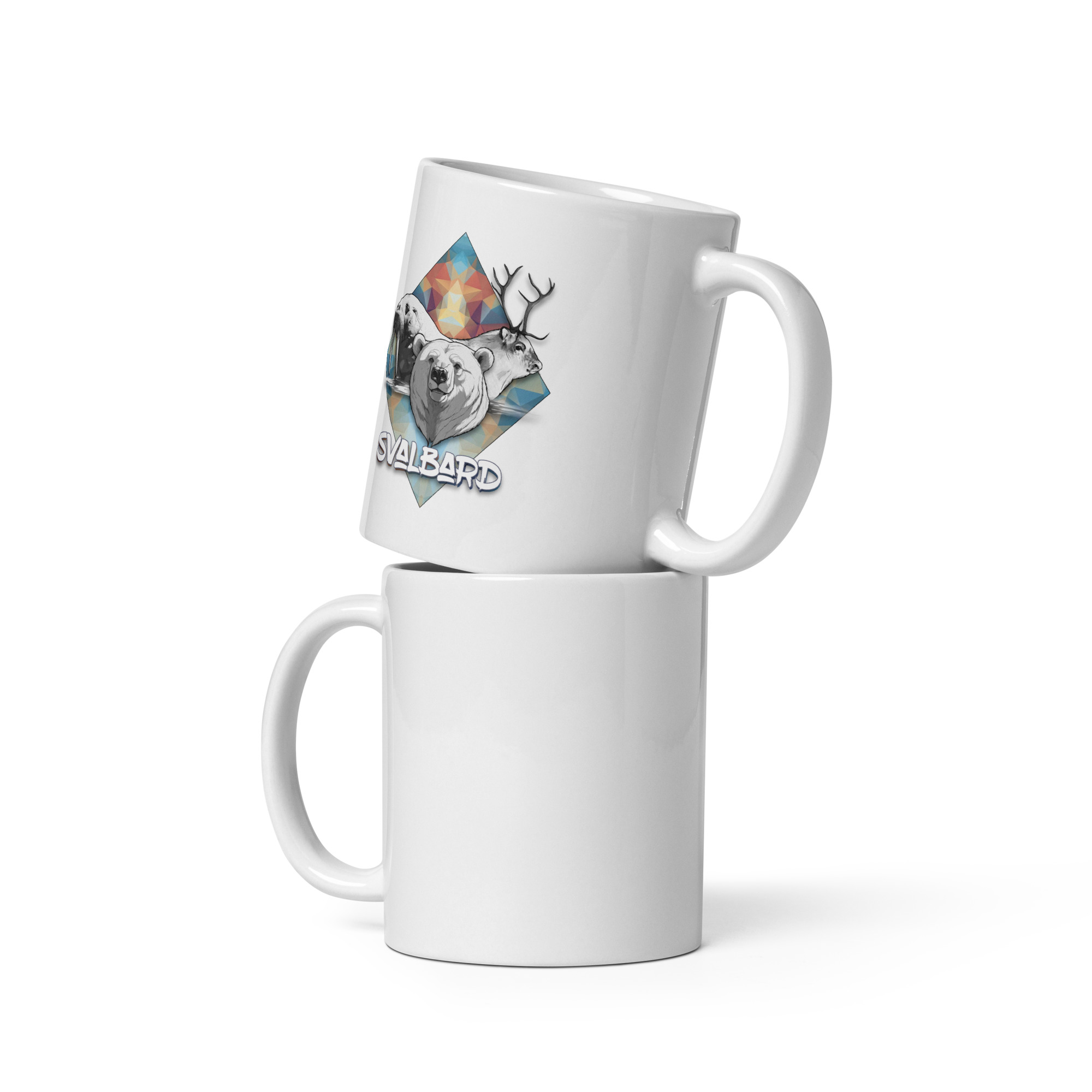 White Glossy Mug – Midnight Sun